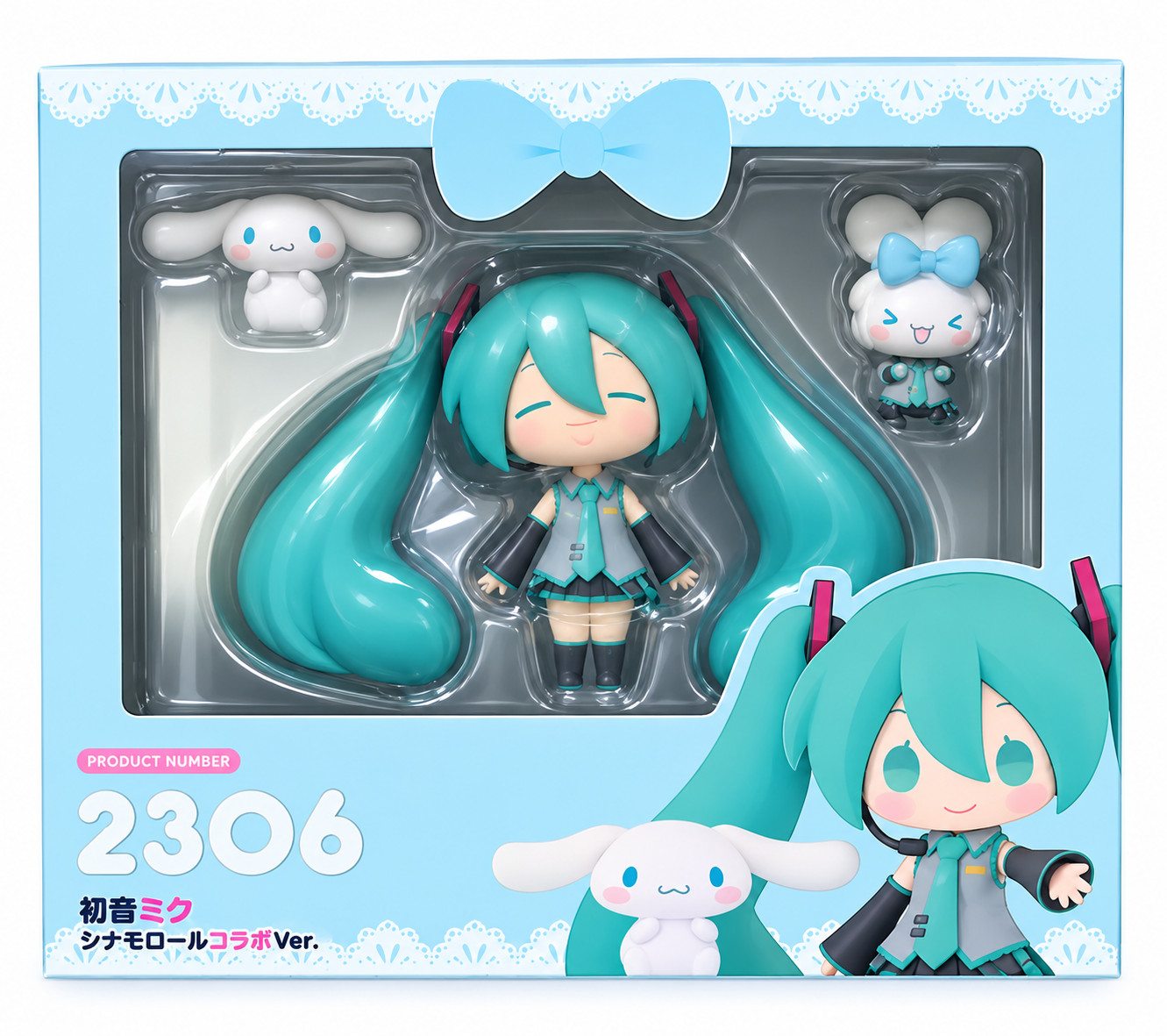 Nendoroid #2306 Hatsune, Miku x Cinnamoroll - 10cm Poseable, Figure Brand New
