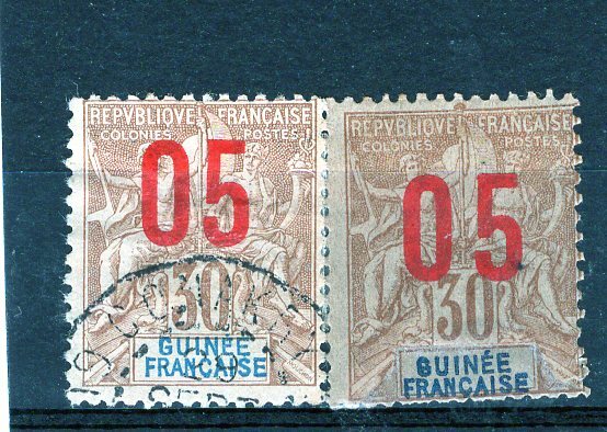 FRANCE GUINEA, YV # 52-52A, MH, VF
