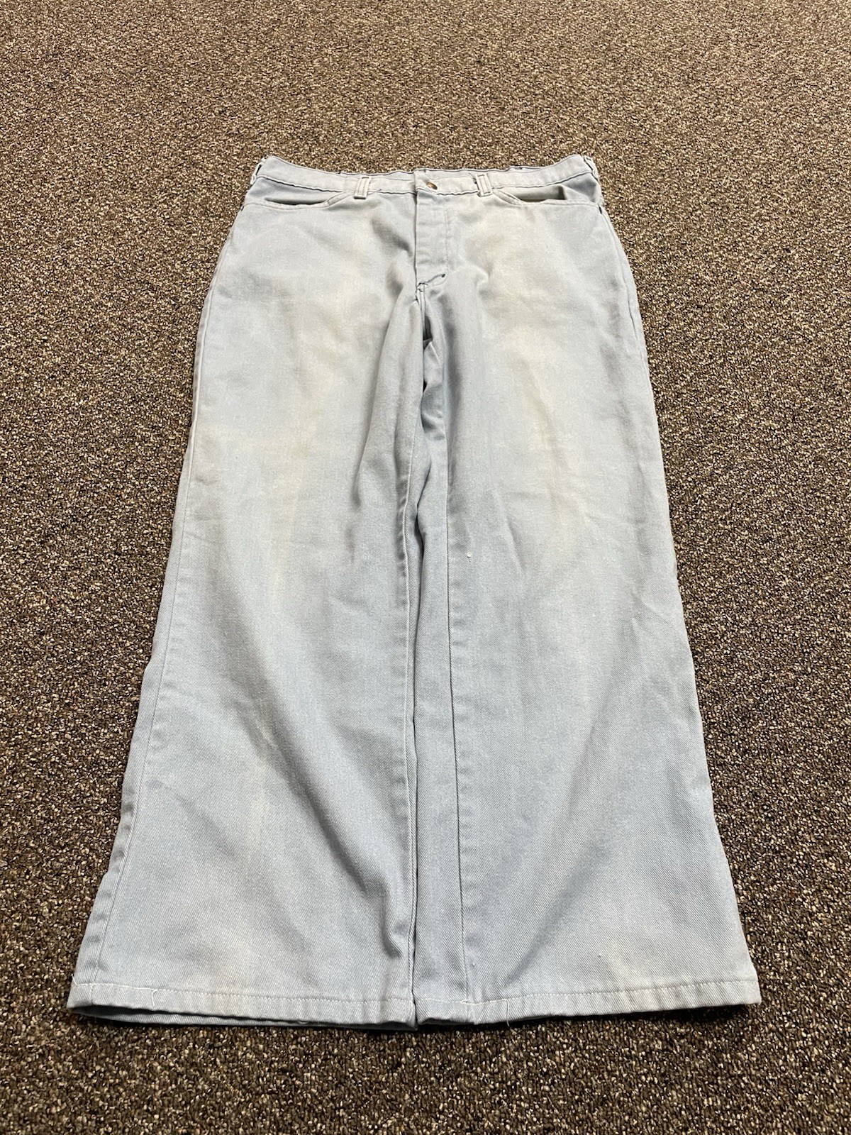 True Vintage 1960s Blue Jeans Chinos Light Wash Size 33x28 Rare Paterson True Vintage 1960s Blue Jeans Chinos Light Wash Size 33x28 Rare Paterson