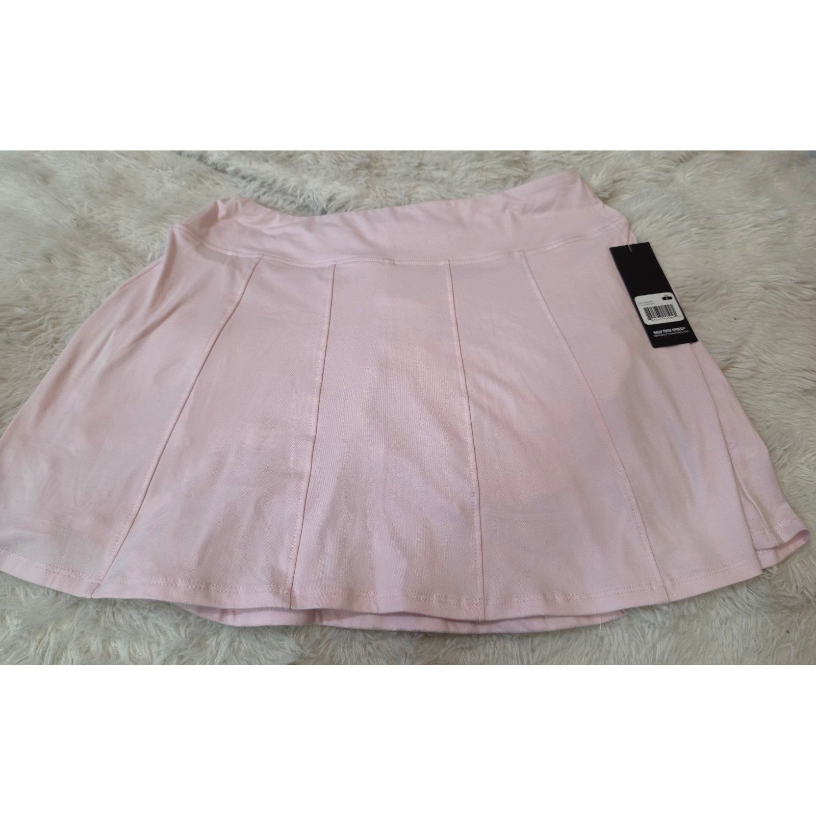 Bally Total Fitness Pleated Active Skort Womens Large Lilac Snow Pink BF009255 Bally Total Fitness Pleated Active Skort Womens Large Lilac Snow Pink BF009255
