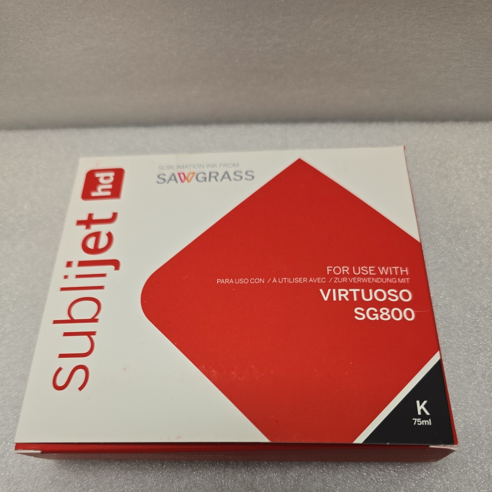 FOR SALE Genuine SAWGRASS Sublijet HD BLACK 75ml for Virtuoso SG800,Exp: 09/25 FOR SALE Genuine SAWGRASS Sublijet HD BLACK 75ml for Virtuoso SG800,Exp: 09/25