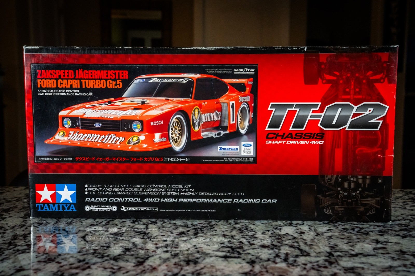 Tamiya TT-02 Ford Zakspeed Capri Turbo Gr.5 1/10 4WD Electric Touring Car Kit Tamiya TT-02 Ford Zakspeed Capri Turbo Gr.5 1/10 4WD Electric Touring Car Kit