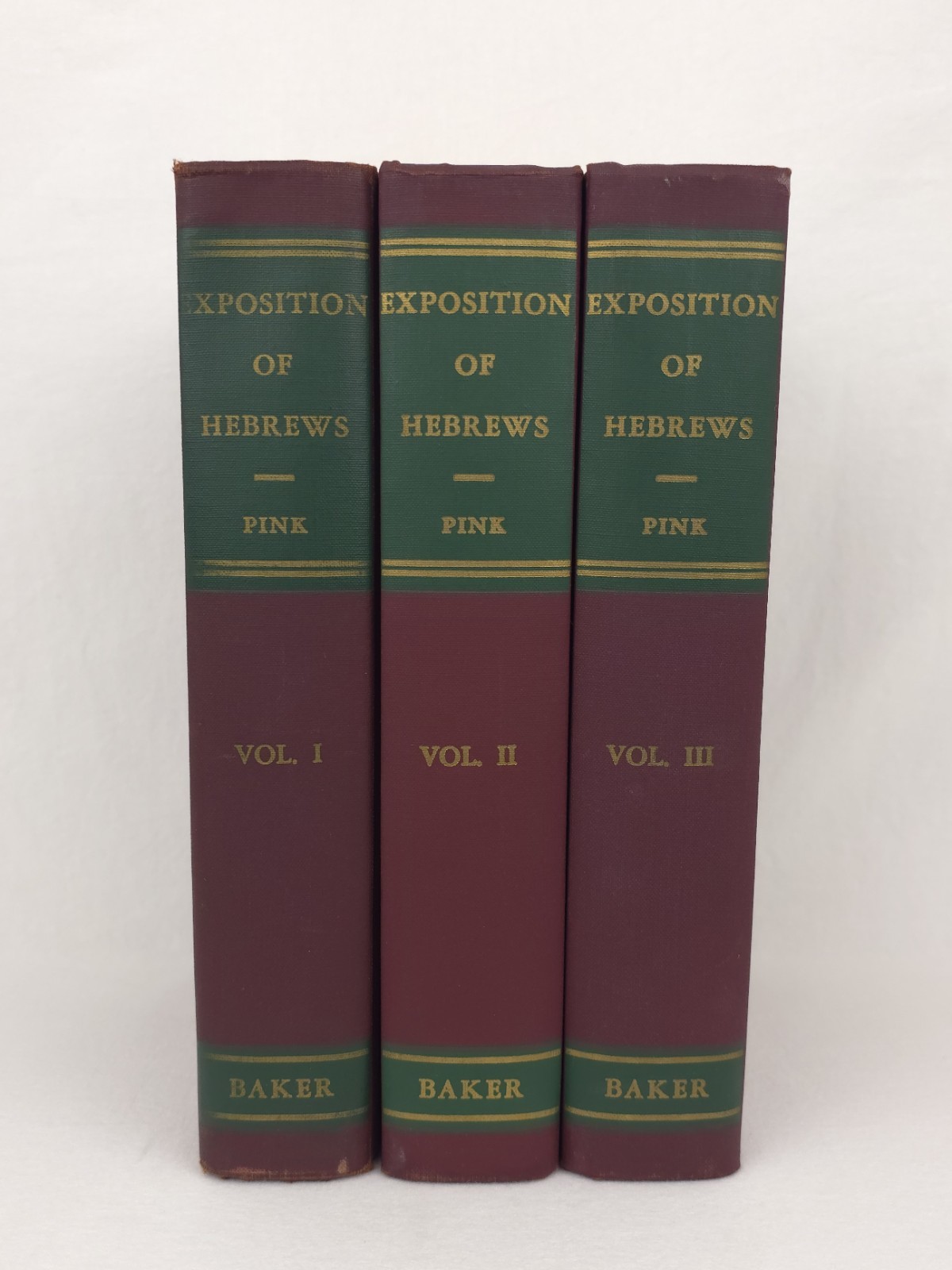 An Exposition of Hebrews 3-Volume Set Arthur W. Pink 1954