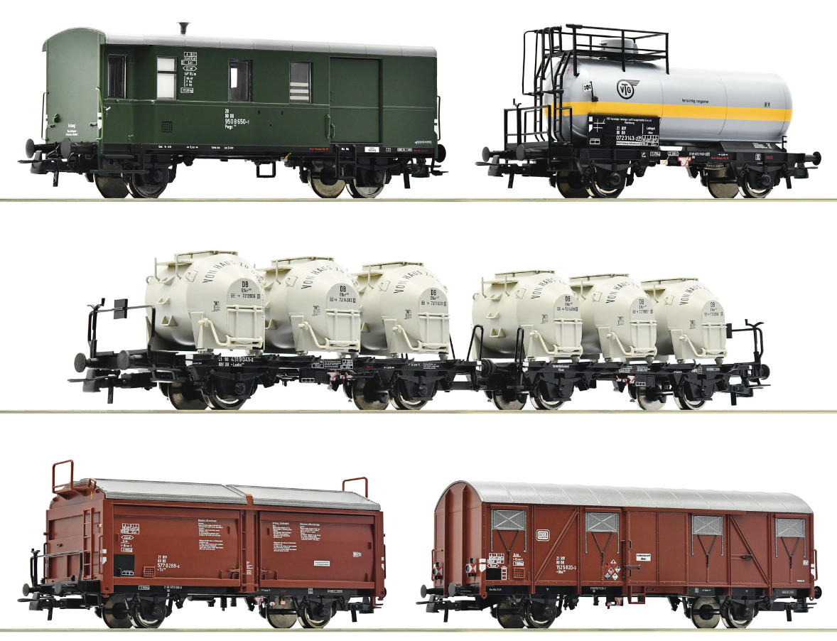 Roco HO 6600018 5-piece set: Freight Train, DB     Great Price