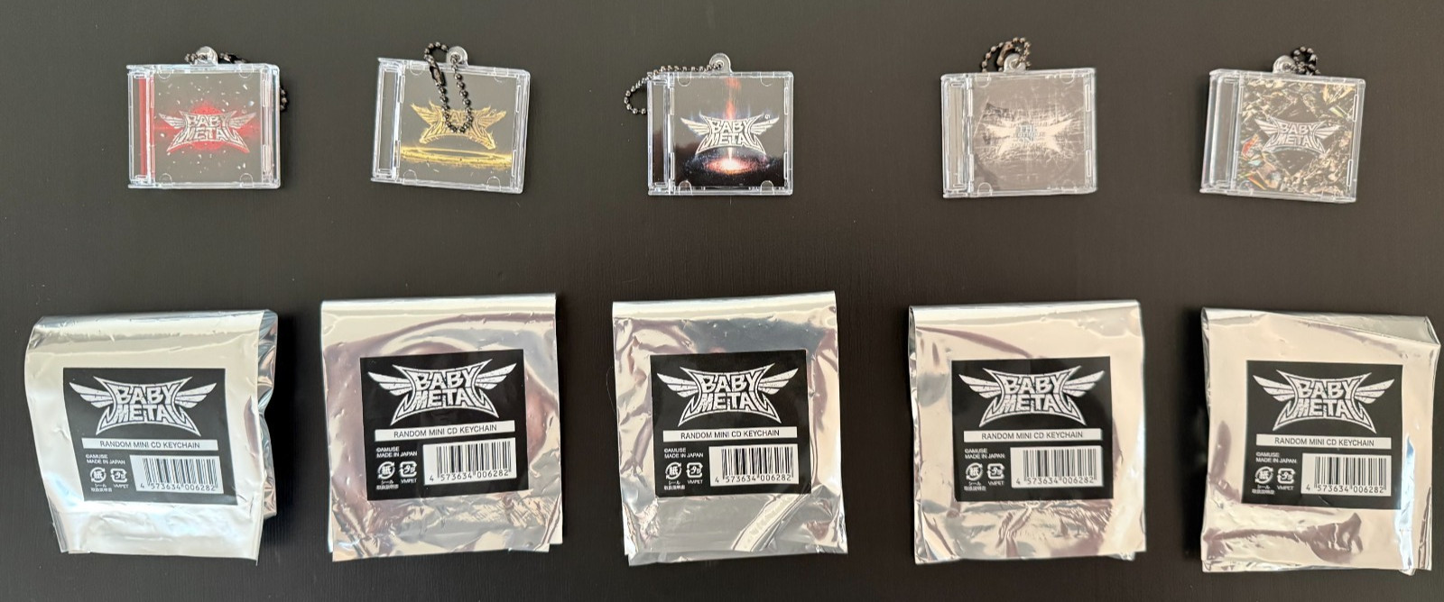 BABYMETAL Random Mini CD Keychain Complete Set