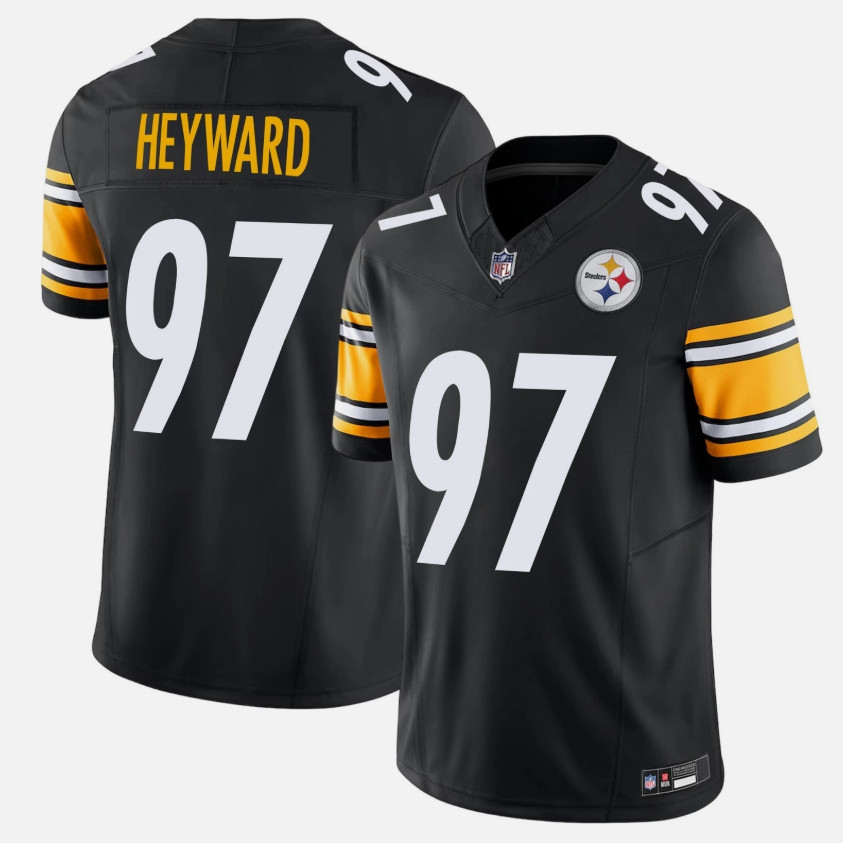 Pittsburgh Steelers Cameron Heyward #97 Home Black Game Jersey Men's S-3XL NWT