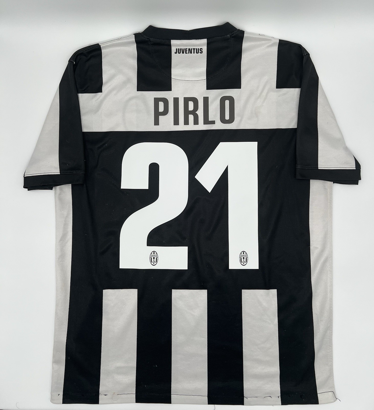 Juventus 2012/2013 Home Pirlo #21 Authentic Nike Jersey Men L Black