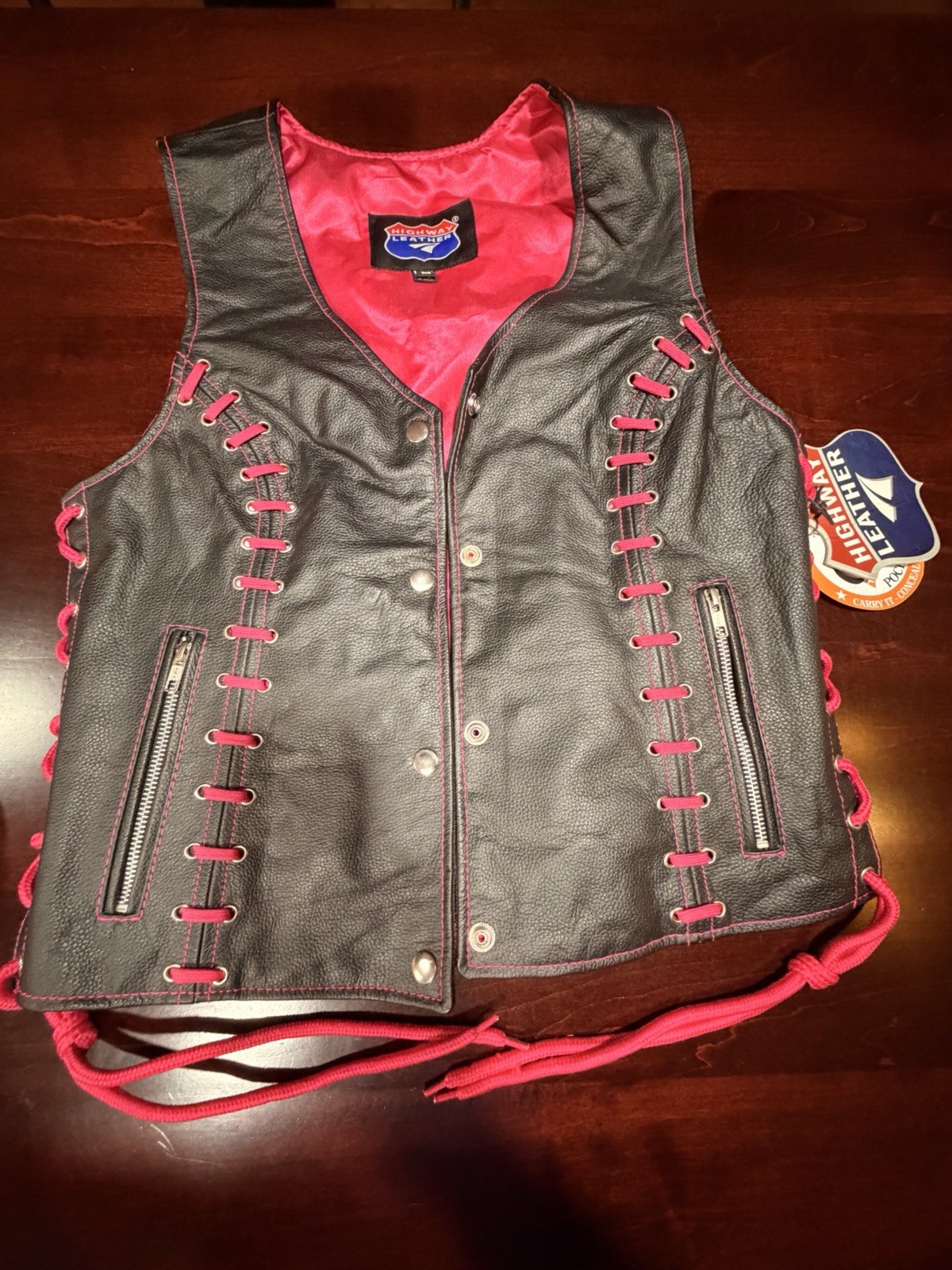 Women\'s Highway Leather Vest