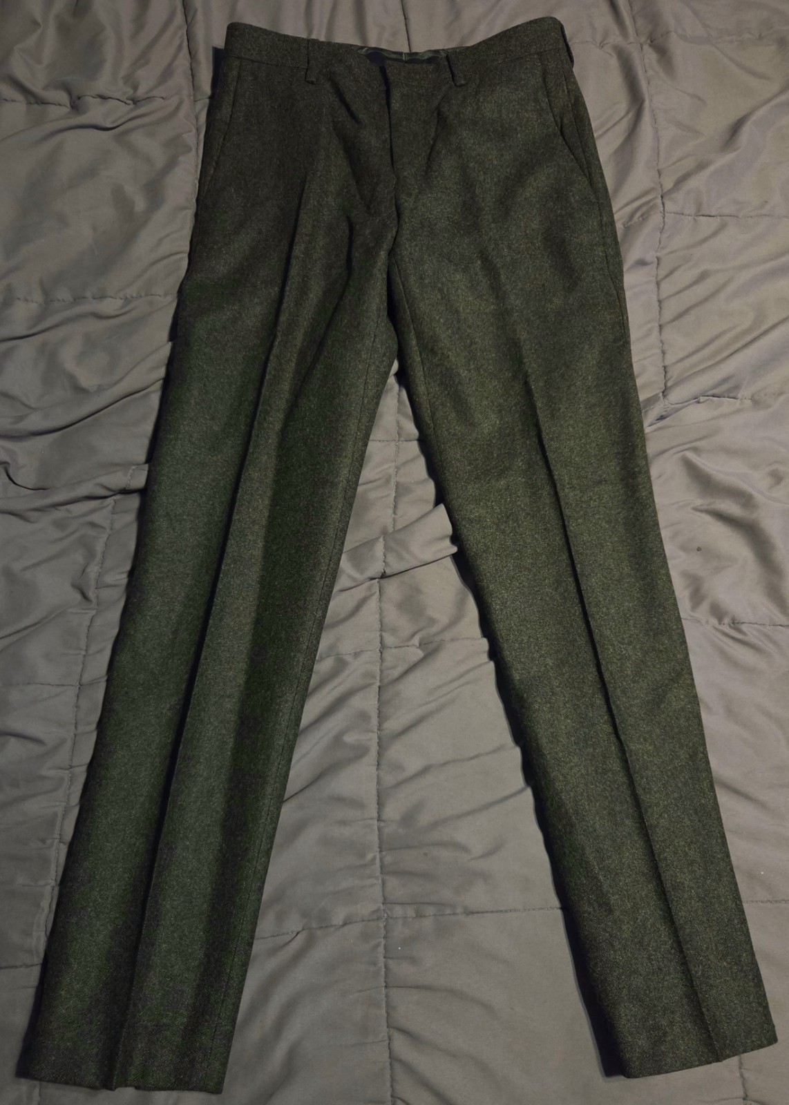 Men\'s J Crew Ludlow Slim Peat English Donegal Moon Wool Tweed Pants