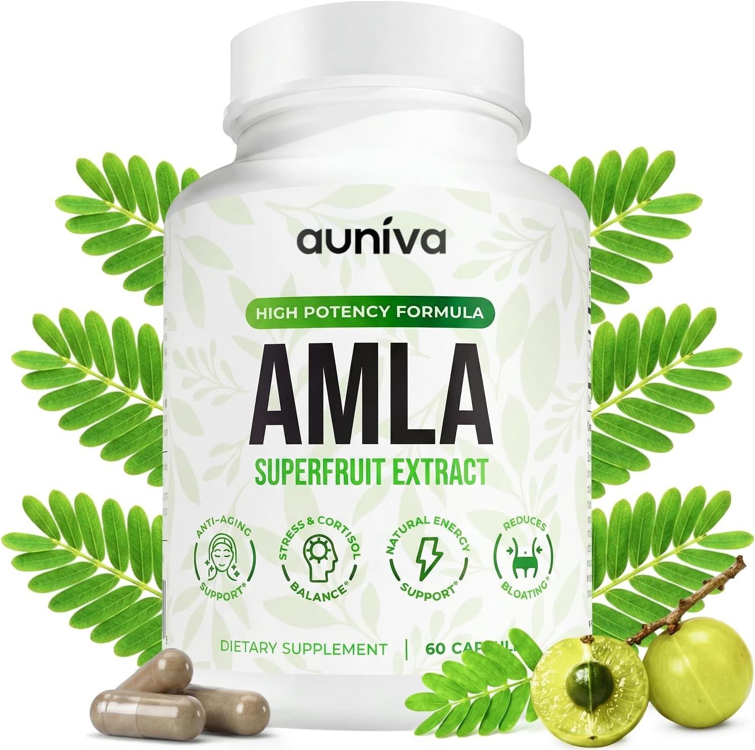 Auniva Amla Capsules, Natural Amla Superfruit Supplement