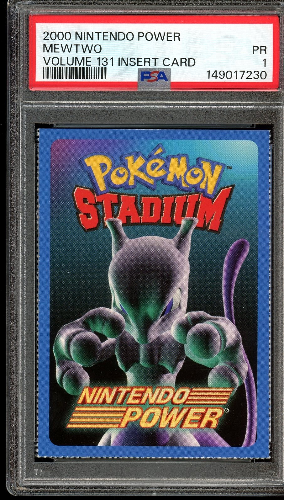 2000 Nintendo Power Mewtwo Volume 131 Insert Card PSA 1 2000 Nintendo Power Mewtwo Volume 131 Insert Card PSA 1