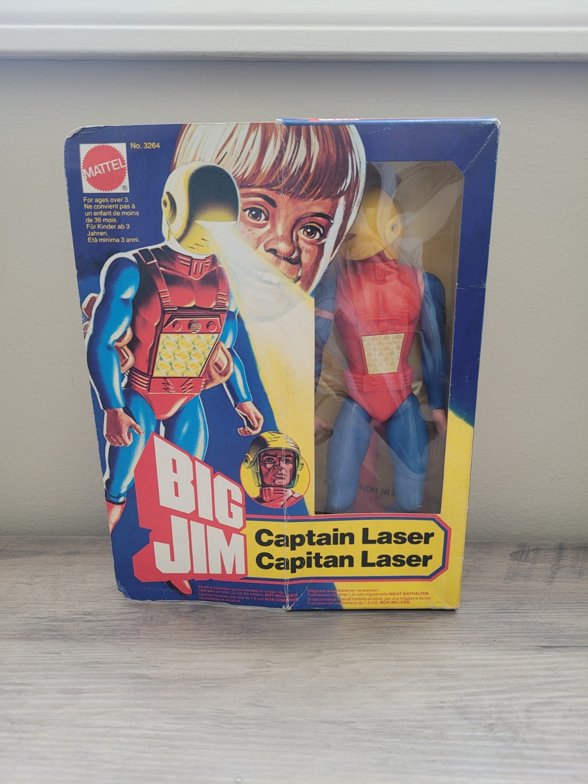 VTG NEW RARE MATTEL Captain Laser Big Jim Figure 