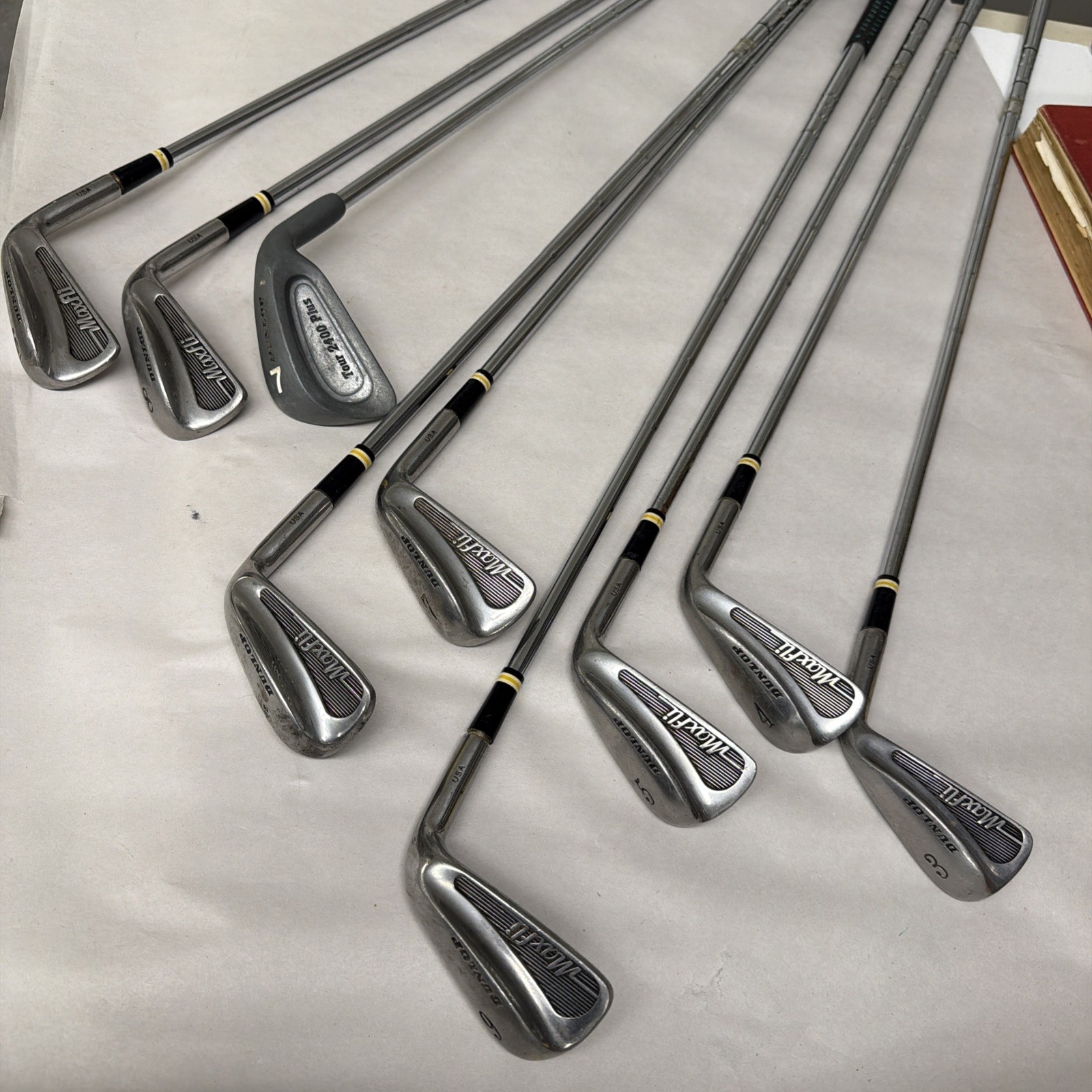 Vintage Dunlop Maxfli Iron Set (3-9 , Dual Wedge + Bonus Iron) - Ready To Play