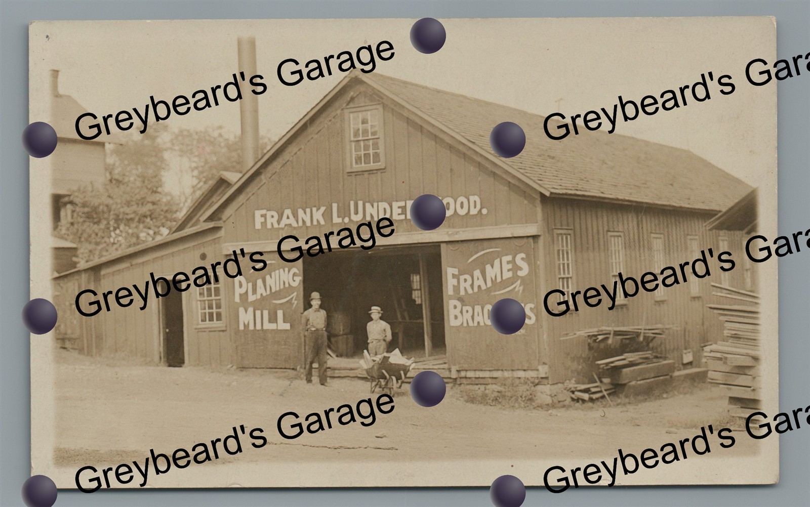 RPPC Underwood Blacksmith Shop LUZERNE PA Luzerne County Real Photo Postcard