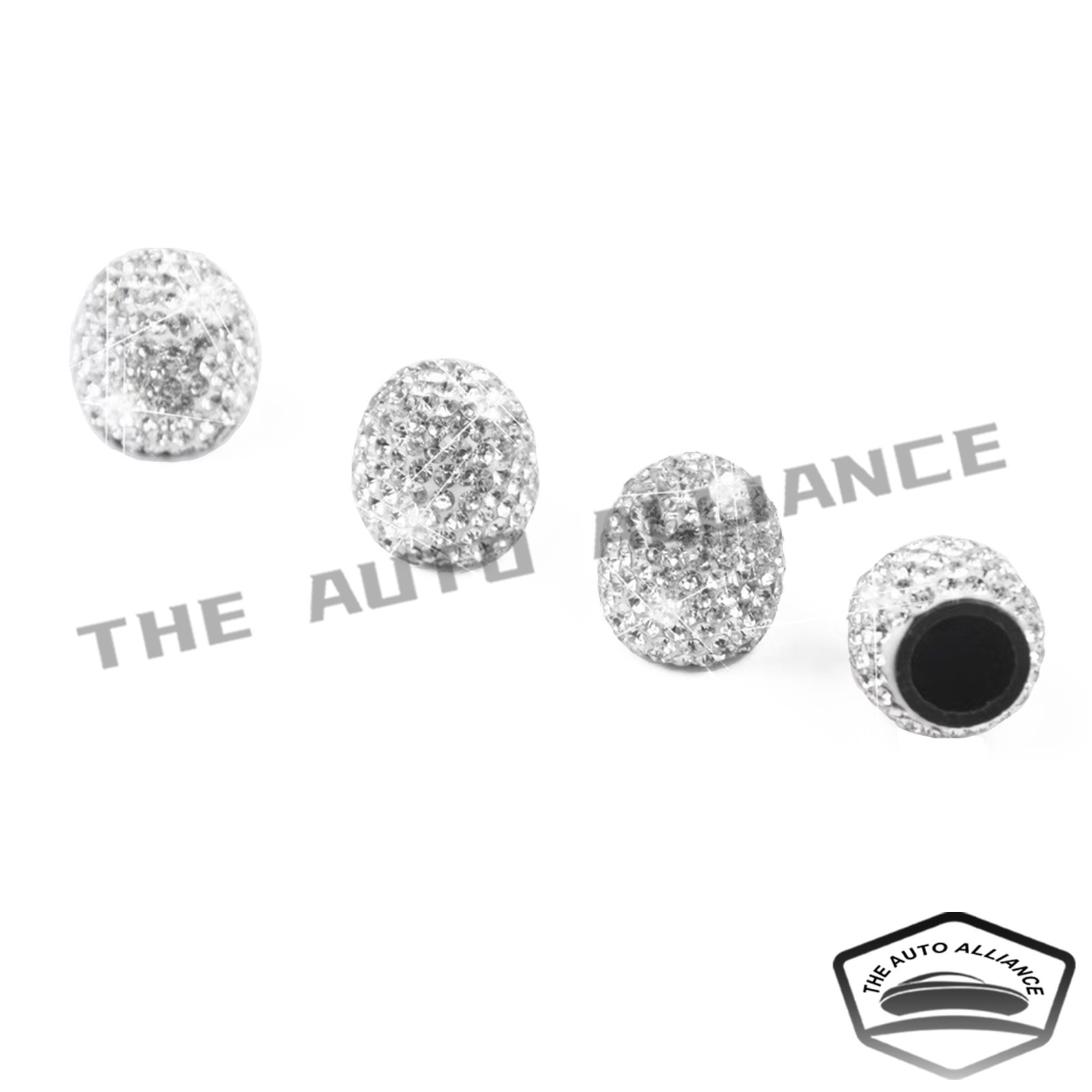4Pcs Bling car Valve Stem Caps Crystal Diamond wheel rim Tire Air Cap White 4Pcs Bling car Valve Stem Caps Crystal Diamond wheel rim Tire Air Cap White