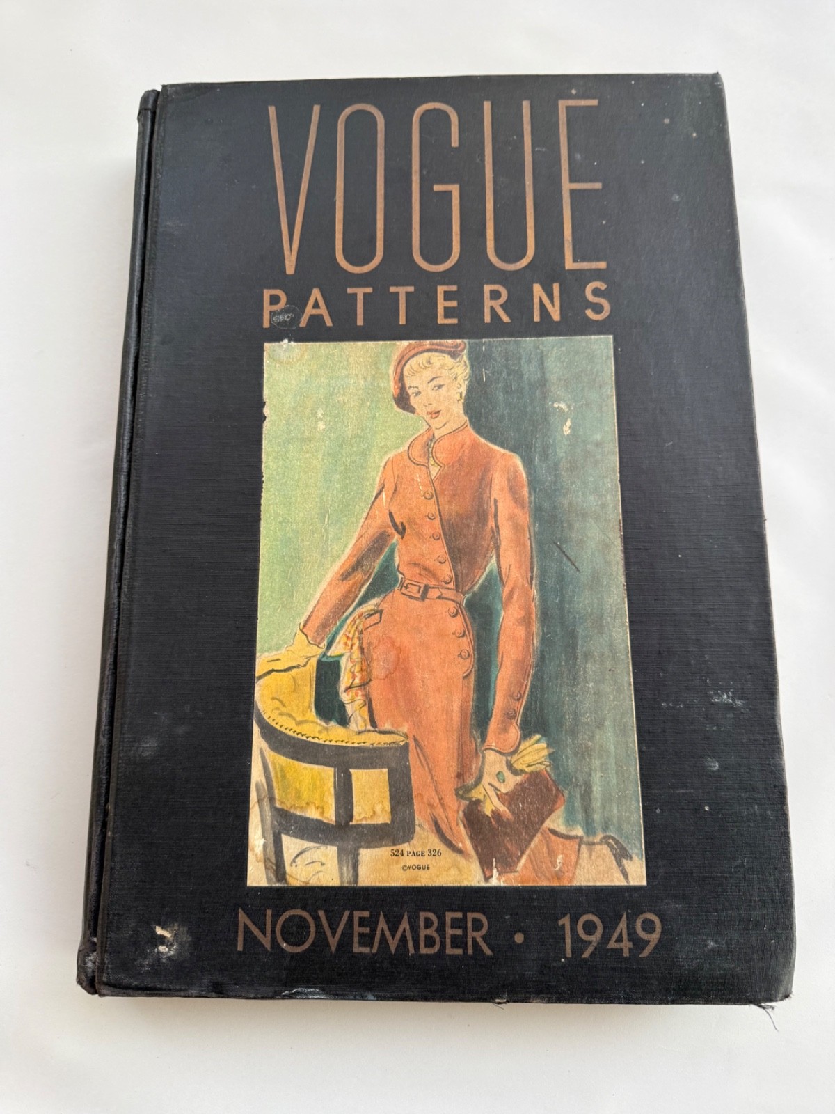 Vintage Vogue Patterns Binder Book 12 Tabs Mid Century Modern Clothing 1949