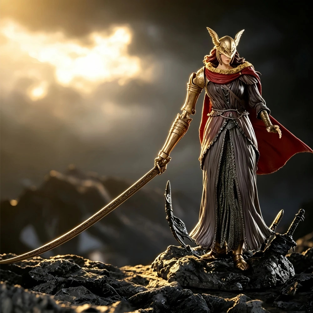 24cm Elden Ring Malenia Blade of Miquella PVC Statue Collectible Model Figure 24cm Elden Ring Malenia Blade of Miquella PVC Statue Collectible Model Figure