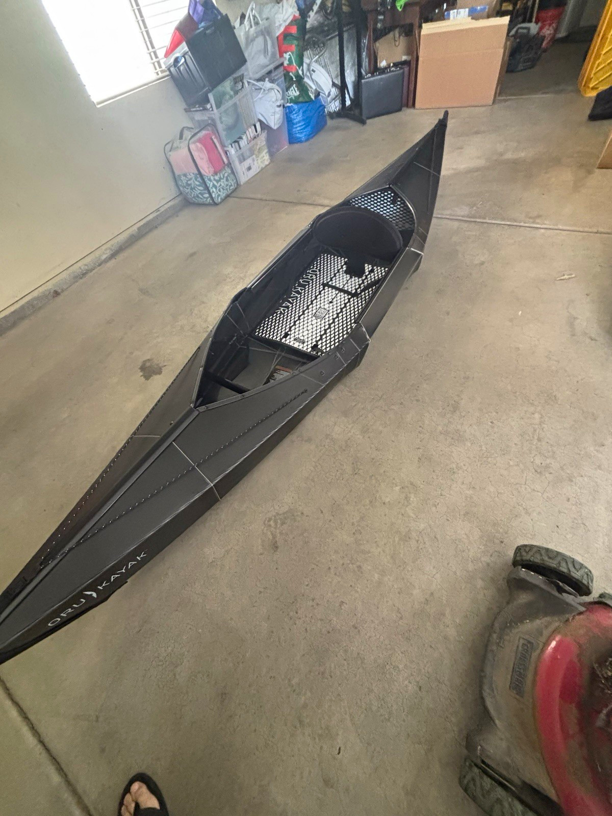 Oru Kayak Beach Sport Folding Kayak, Black, Includes Gel Cushion/Seat Pad
