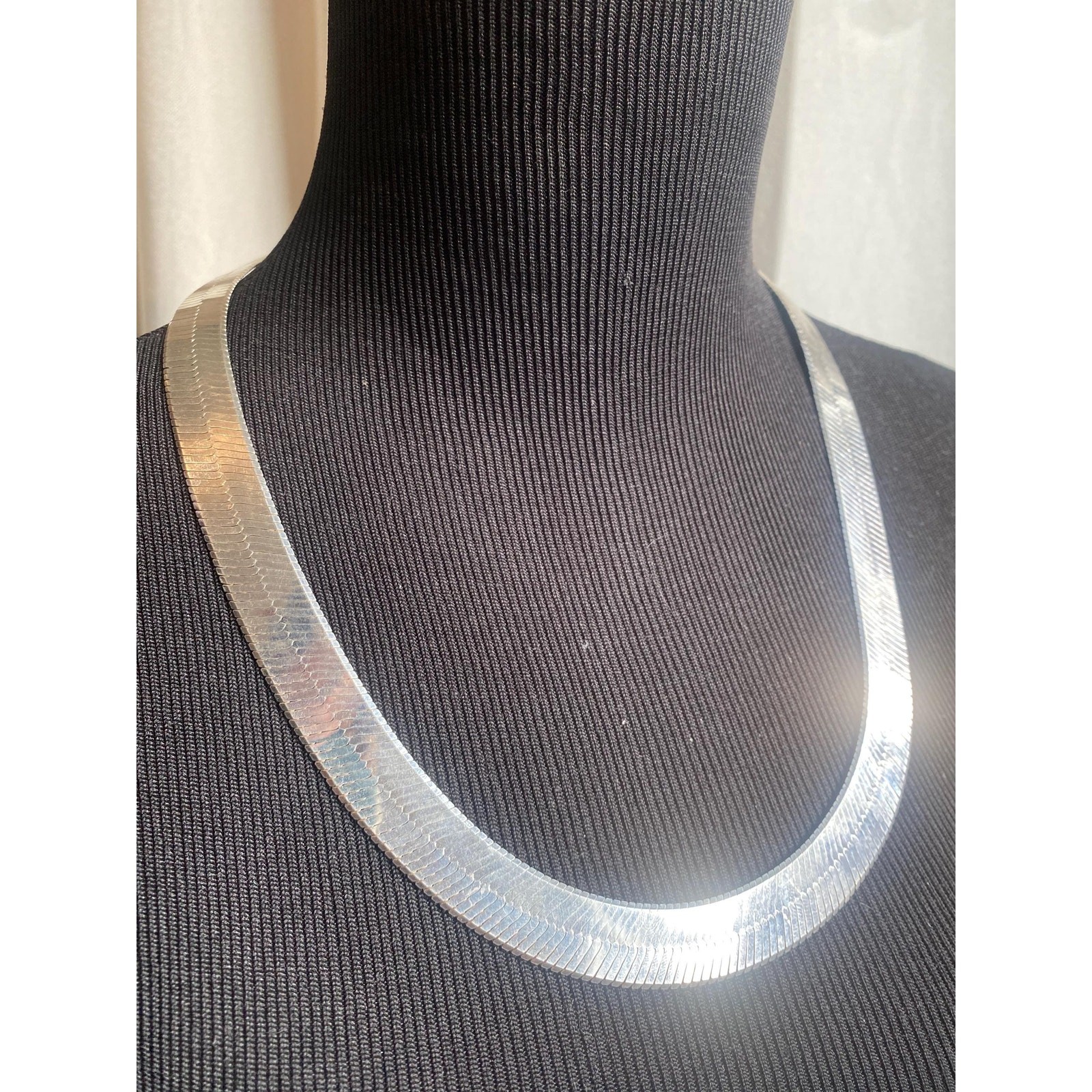 Massive Sterling Herringbone Chain