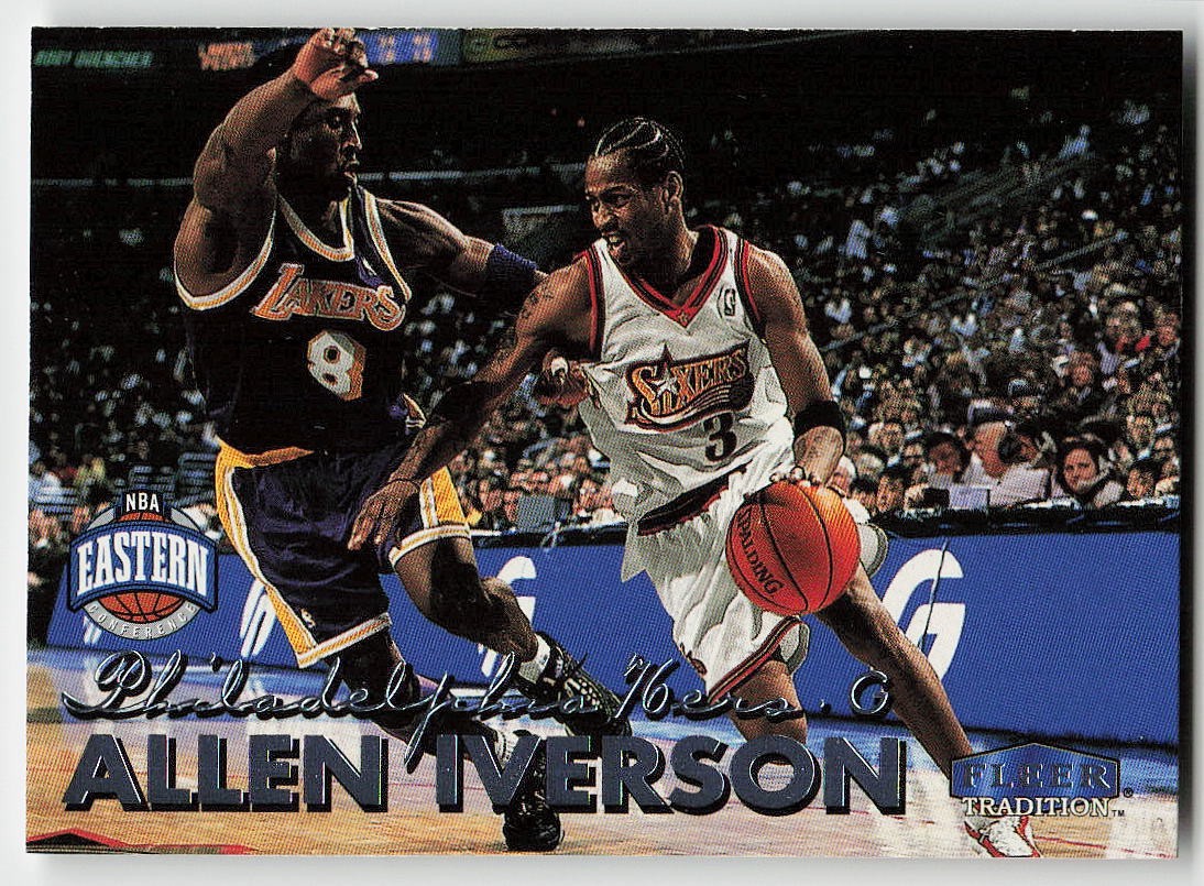 1999-00 Fleer Tradition #123 Allen Iverson w/Kobe BASKETBALL 76ers