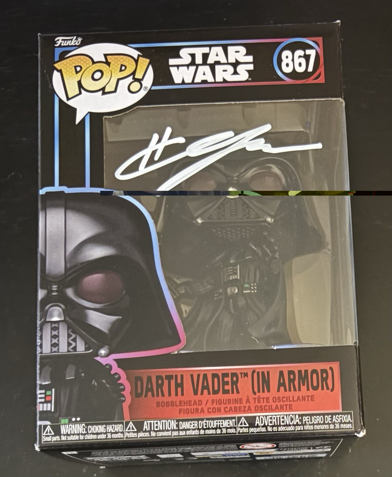 Hayden Christensen (Star Wars) Signed Darth Vader Funko Pop JSA COA CT71064 Hayden Christensen (Star Wars) Signed Darth Vader Funko Pop JSA COA CT71064