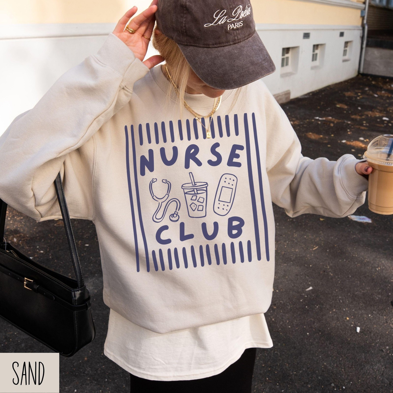The Nurse Club Sweatshirt Cute Nurse Squad Crewneck New Nurse Unisex Gift