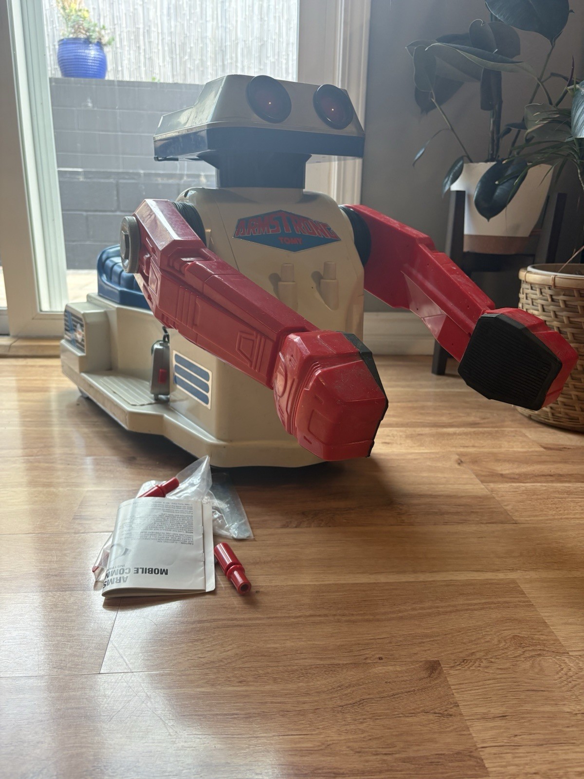 Vtg Tomy Armstrong Mobile Command Poweride Ride On Toy Robot Incomplete  As-Is