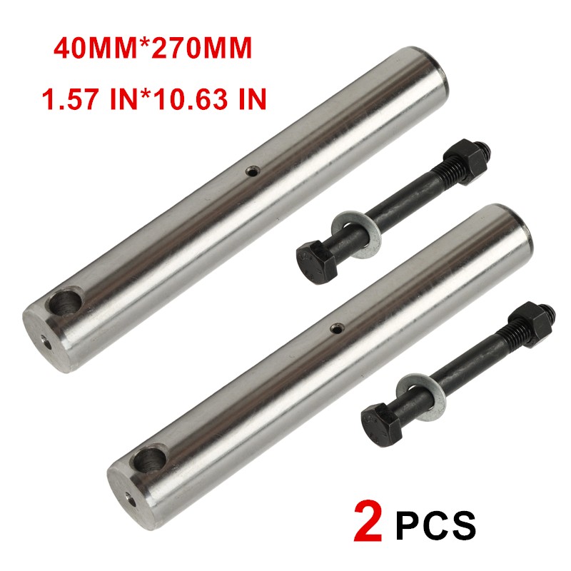 2PCS New upgraded Excavator Universal Bucket Pin 40mm X 270mm With grease nipple