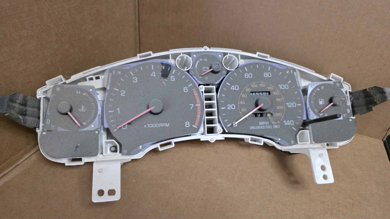 91-92 Toyota MR2 SW20 USDM instrument cluster speed odometer OEM 91 92 91-92 Toyota MR2 SW20 USDM instrument cluster speed odometer OEM 91 92