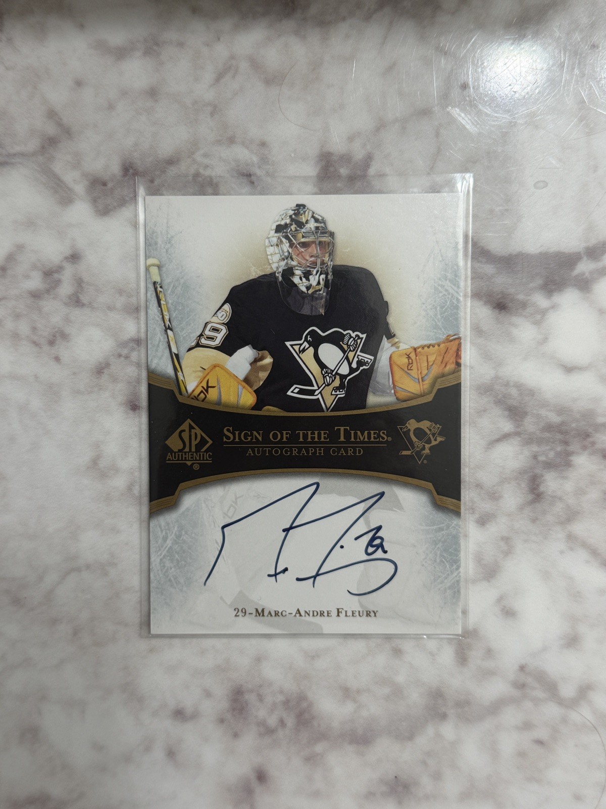 2007-08 Upper Deck Marc-Andre Fleury Sign of The Times SP Authentics ST-MF
