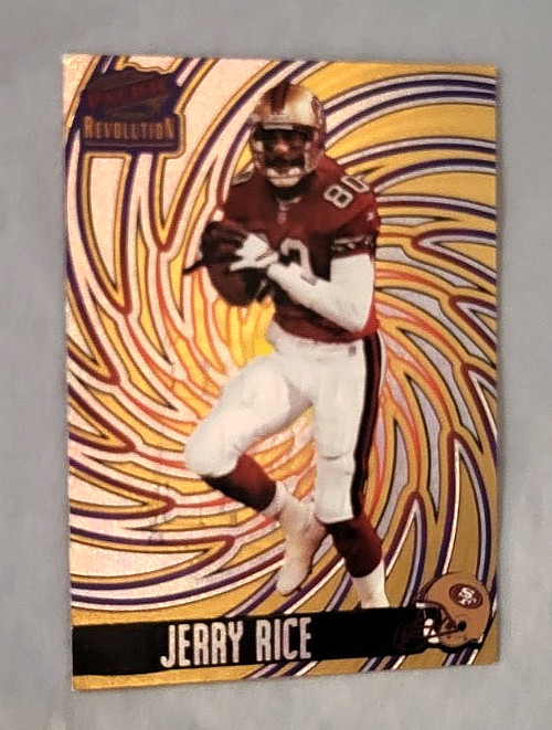 Vintage 1998 Pacific Revolution Shadows Football Card /99 Jerry Rice #127