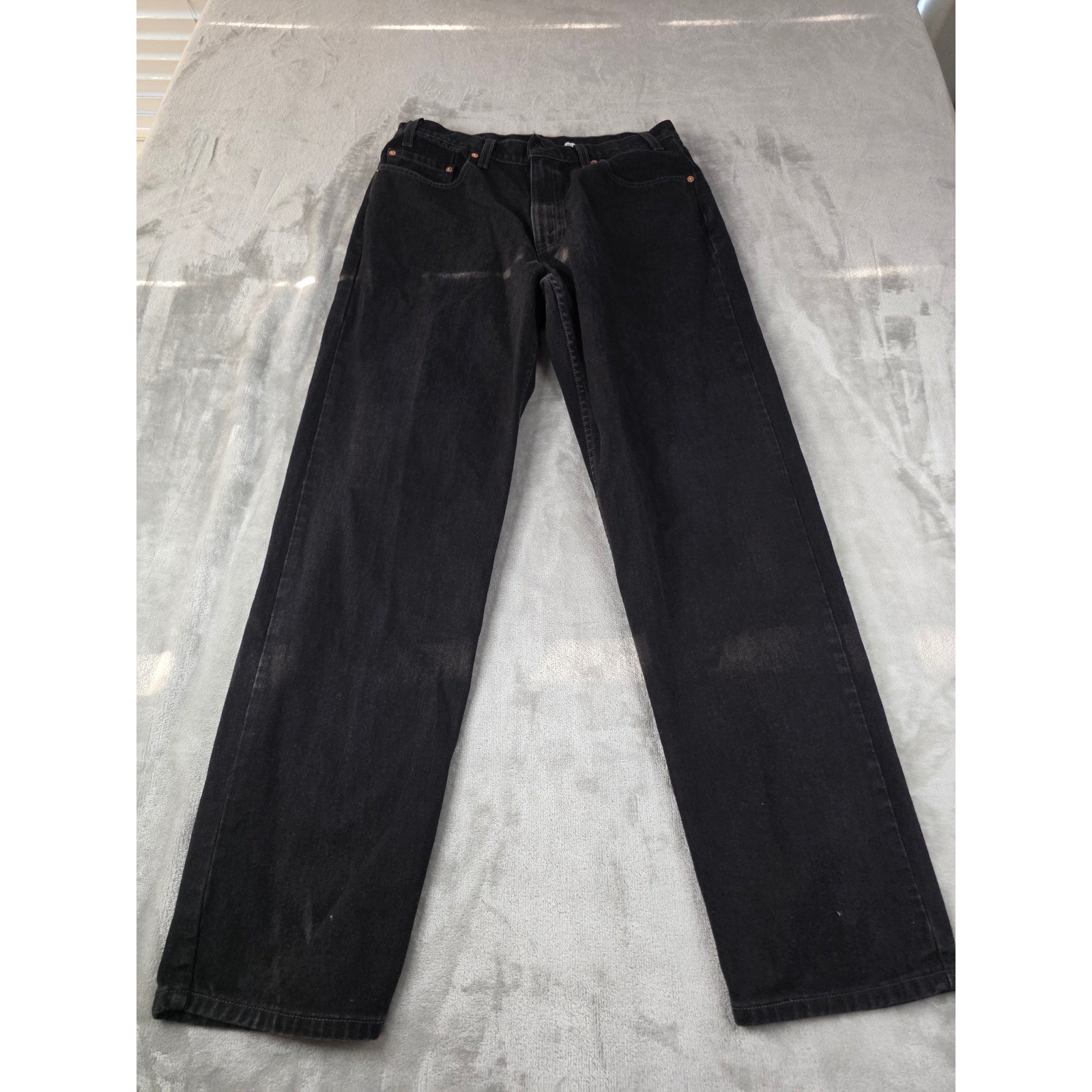 Vintage Levi\'s 550 Relaxed Fit Jeans Men 36x34 Black Made in USA
