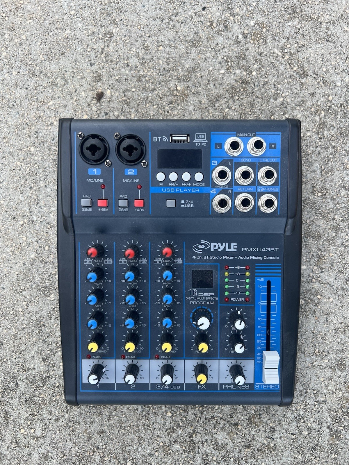 Pyle Pro PMXU43BT Bluetooth Audio Mixer
