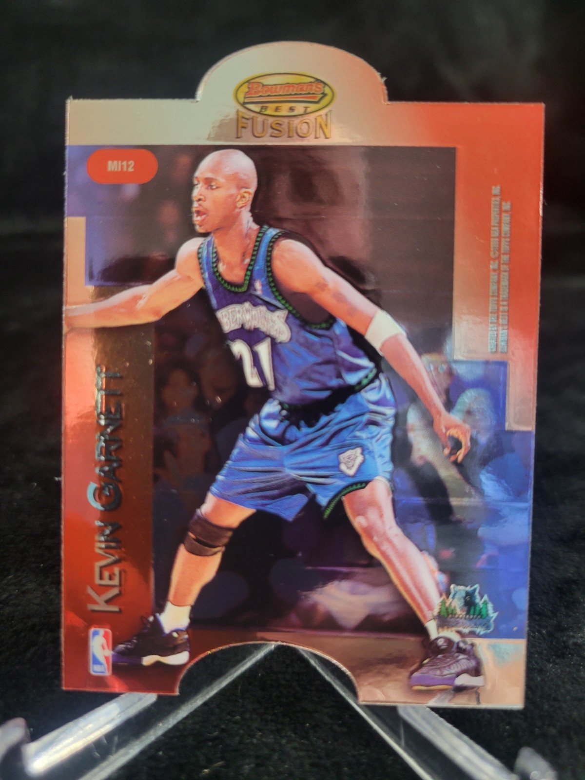 1998-99  Bowman\'s Best Fusion    #MI12   Kevin Garnett/Scottie Pippen  Die-Cut