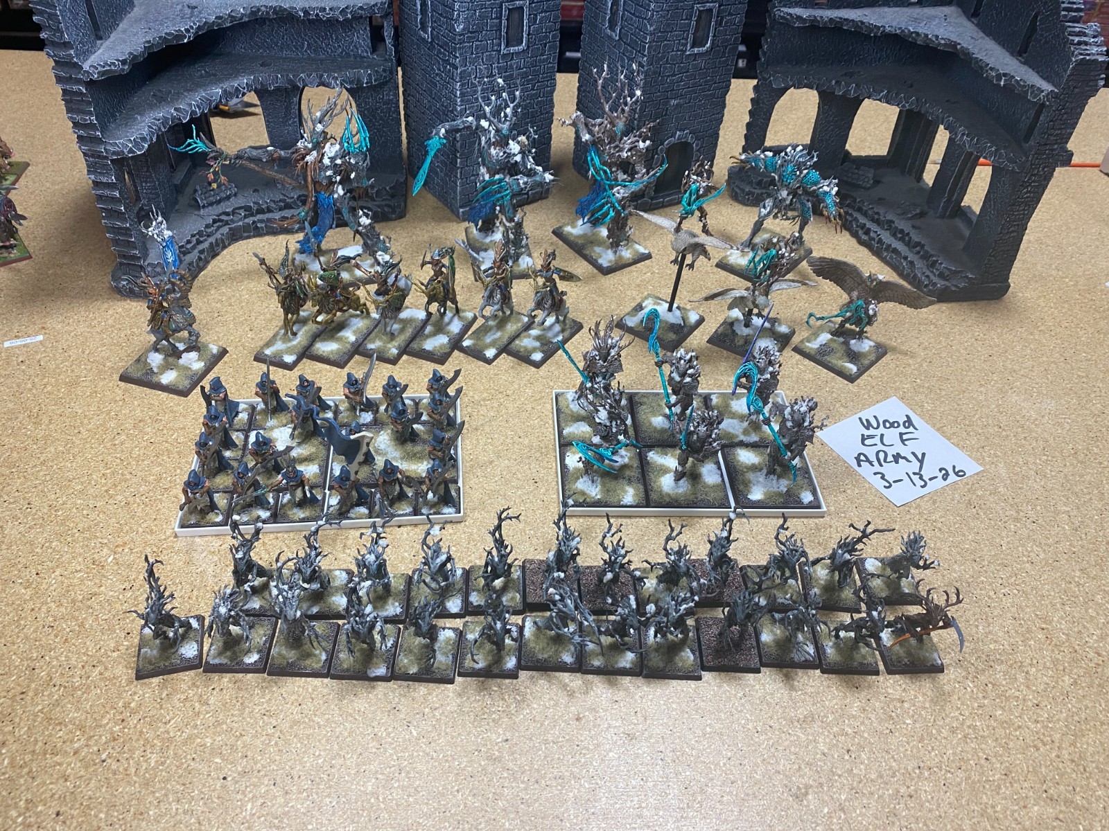 Warhammer Fantasy The Old World - Wood Elves Army Lot - Wood Elf Army