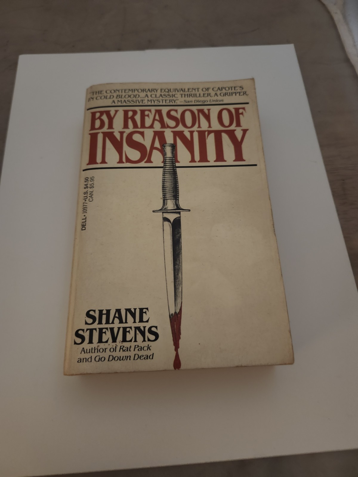 By Reason of Insanity Shane Stevens 1984 Dell Vintage Crime Paperback