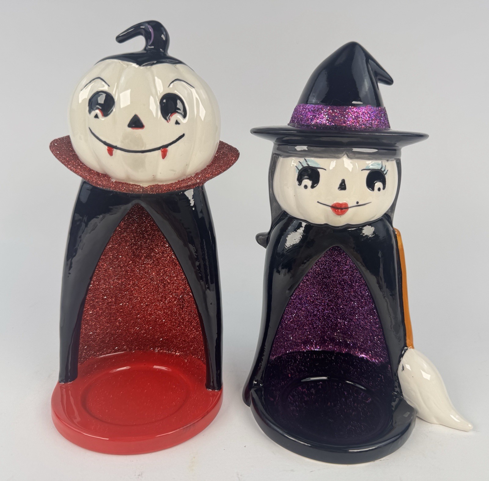 Bath & Body Works Vampire & Witch 2016 Candle VotiveHolder Halloween Table Decor