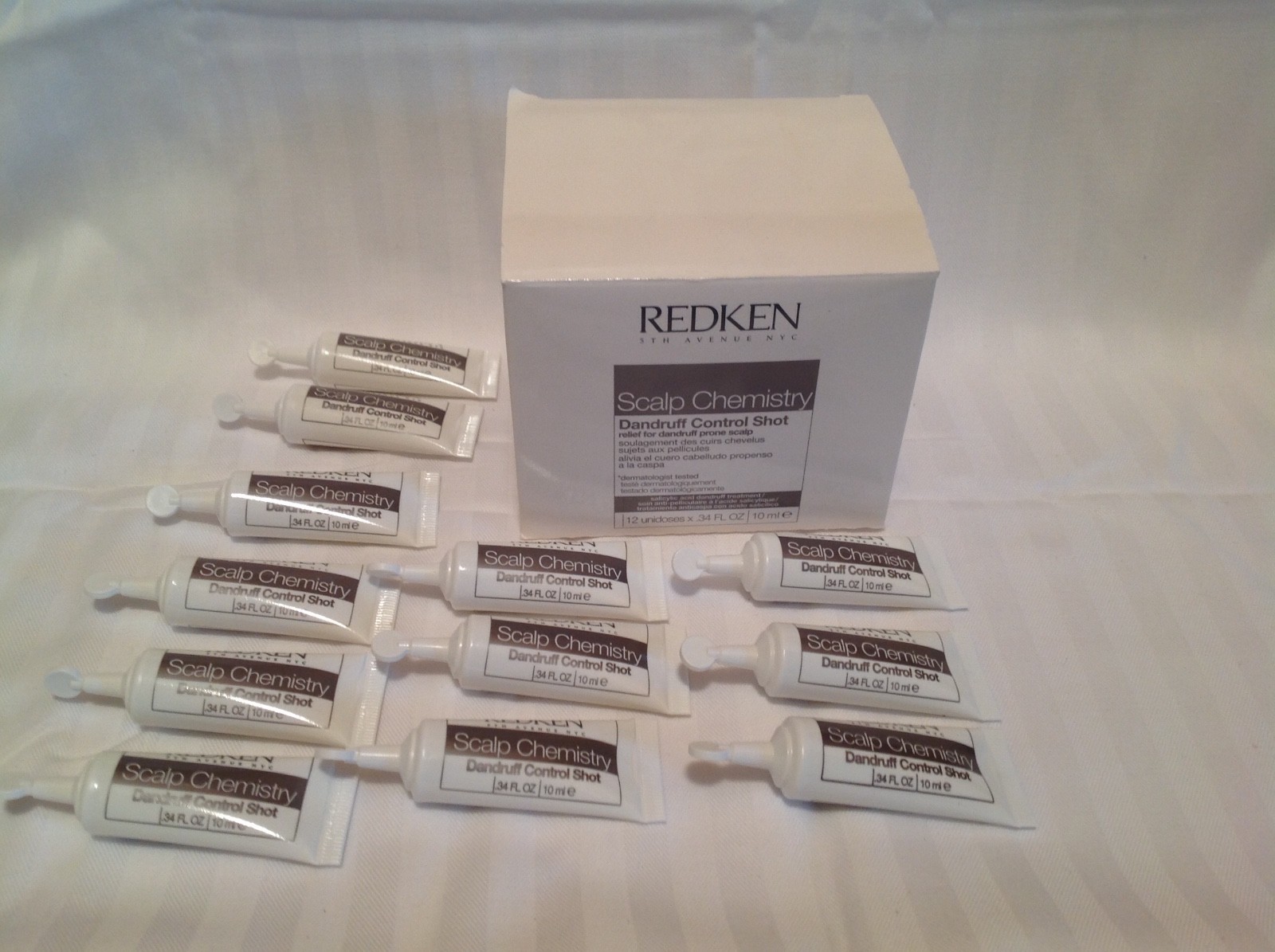 Redken 5TH Avenue NYC Scalp Chemistry Dandruff Control Shot 12x10 ml - RARE Redken 5TH Avenue NYC Scalp Chemistry Dandruff Control Shot 12x10 ml - RARE