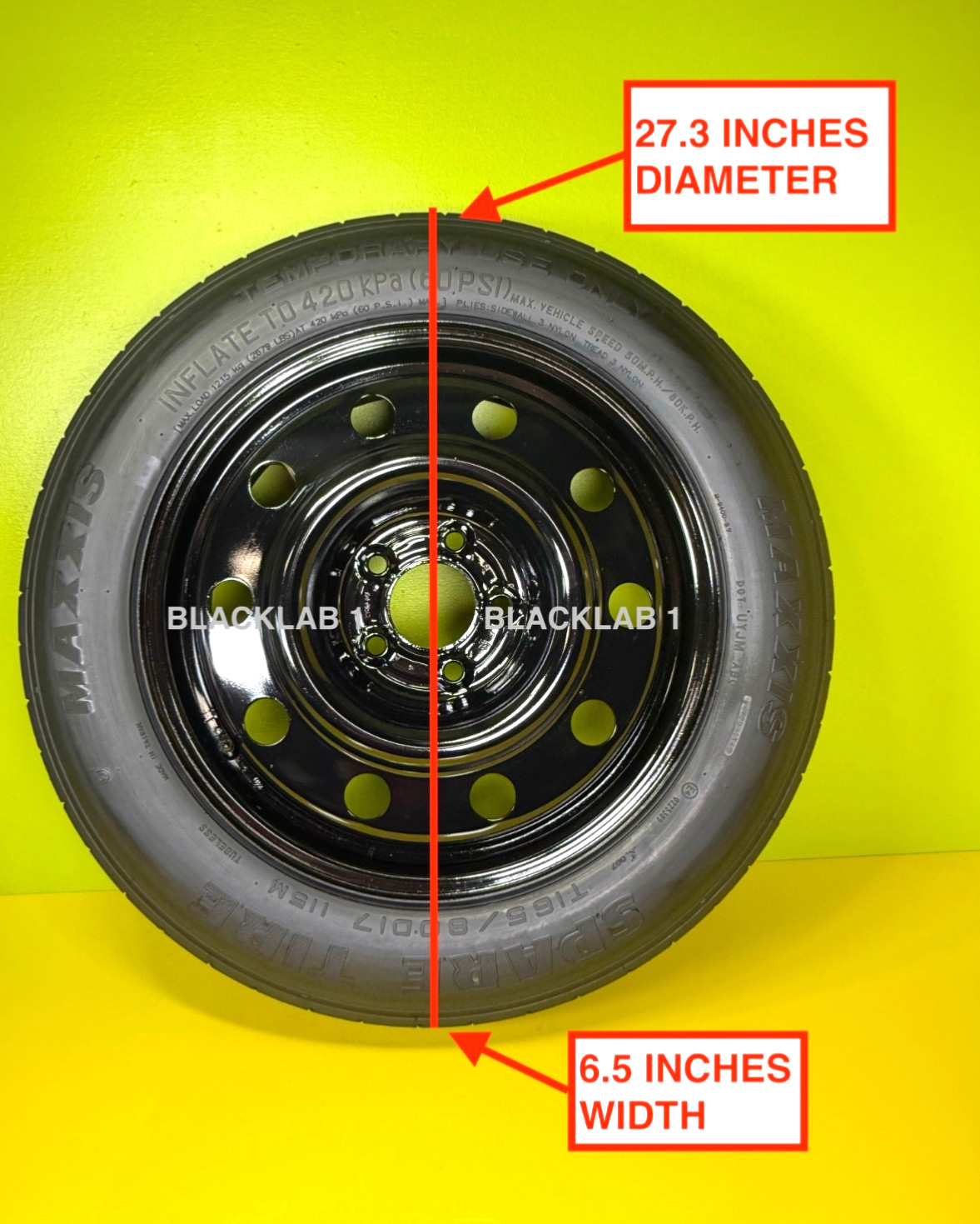 SPARE TIRE 165/80-17