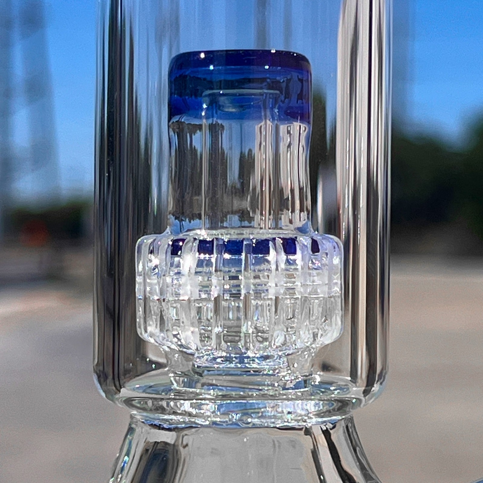 9 inch Salt Shaker Matrix Clear Glass thick Beaker Tobacco Hookah USA