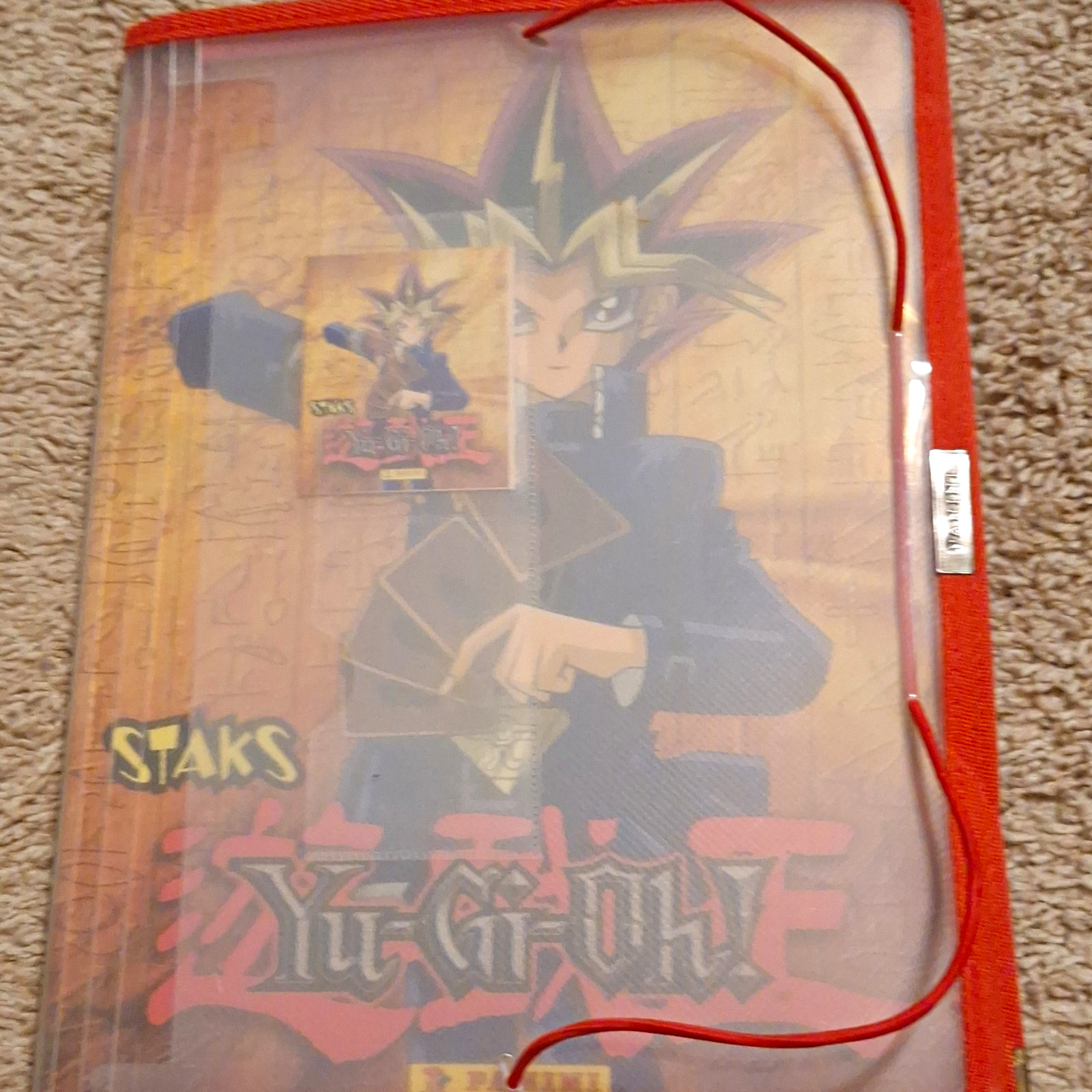 Panini Staks Yu-Gi-Oh 81-Card Vintage 1996 Lot w/ Binder & Checklist Panini Staks Yu-Gi-Oh 81-Card Vintage 1996 Lot w/ Binder & Checklist