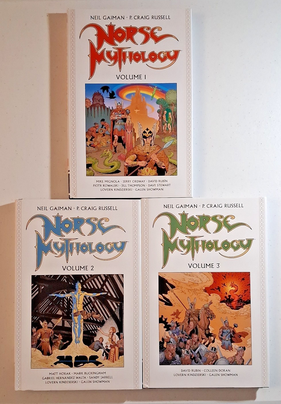 Norse Mythology Hardcover Set Volume 1-3 by Neil Gaiman & P. Craig Russell