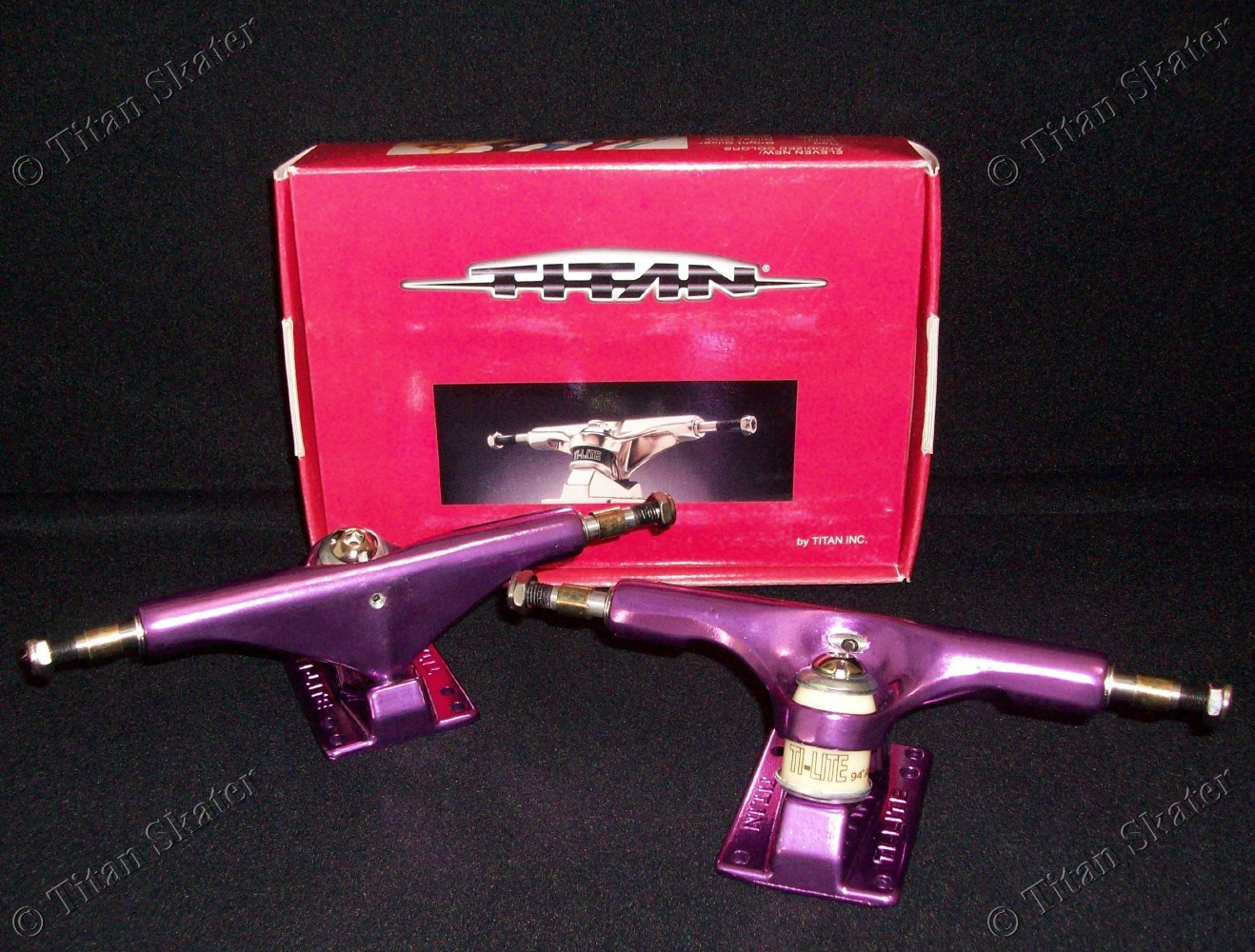 TITAN TI-LITES 5.75 146mm Skateboard Trucks Pair 8.5 Axle fits 8.25-8.75\