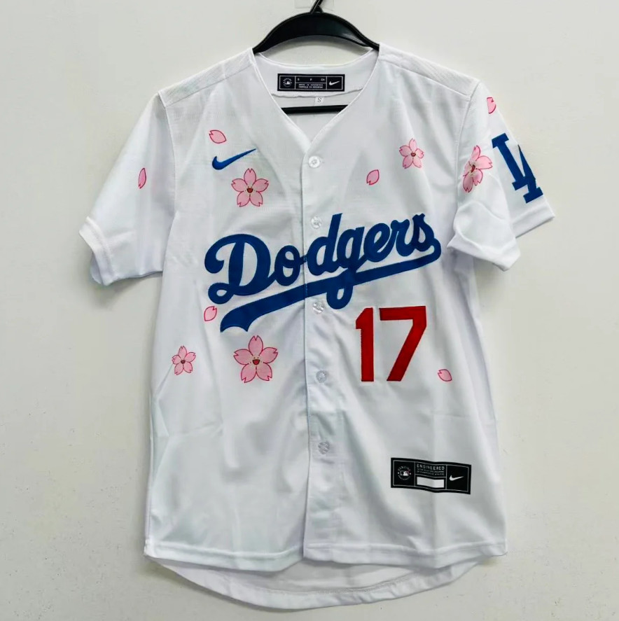 Shohei Ohtani #17 Dodgers Sakura Tokyo Series Jersey Men\'s Baseball New Shohei Ohtani #17 Dodgers Sakura Tokyo Series Jersey Men\'s Baseball New