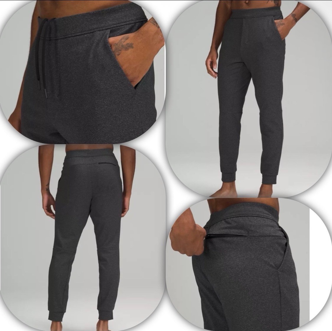 Lululemon Men\'s Dark Grey Intent Jogger Sweatpants Size L Lululemon Men\'s Dark Grey Intent Jogger Sweatpants Size L