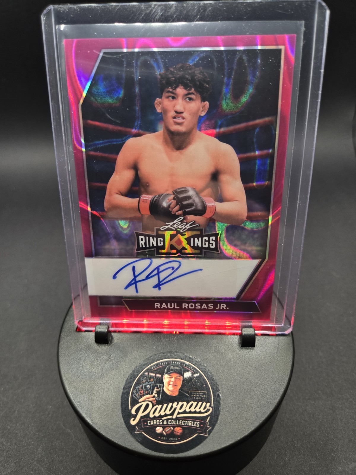 Raul Rosas Jr 2026 Leaf Metal Ring Kings Auto 3/6 BA-RRJ UFC