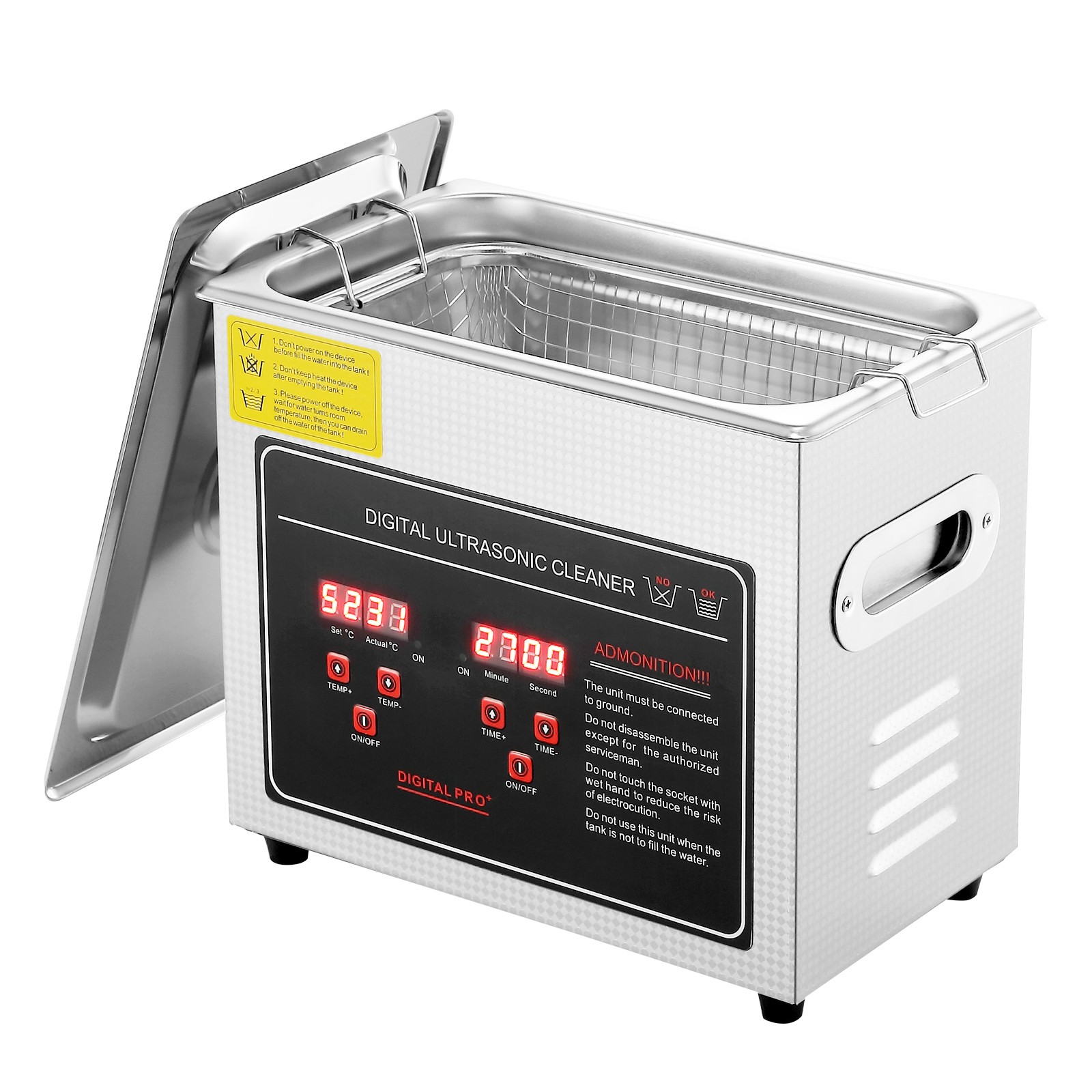 Uimoso 3L Ultrasonic Cleaner with Timer Heating Machine Digital Sonic Cleaner Uimoso 3L Ultrasonic Cleaner with Timer Heating Machine Digital Sonic Cleaner