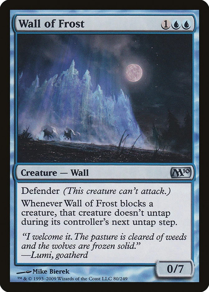 Wall of Frost [Magic 2010] Magic MTG