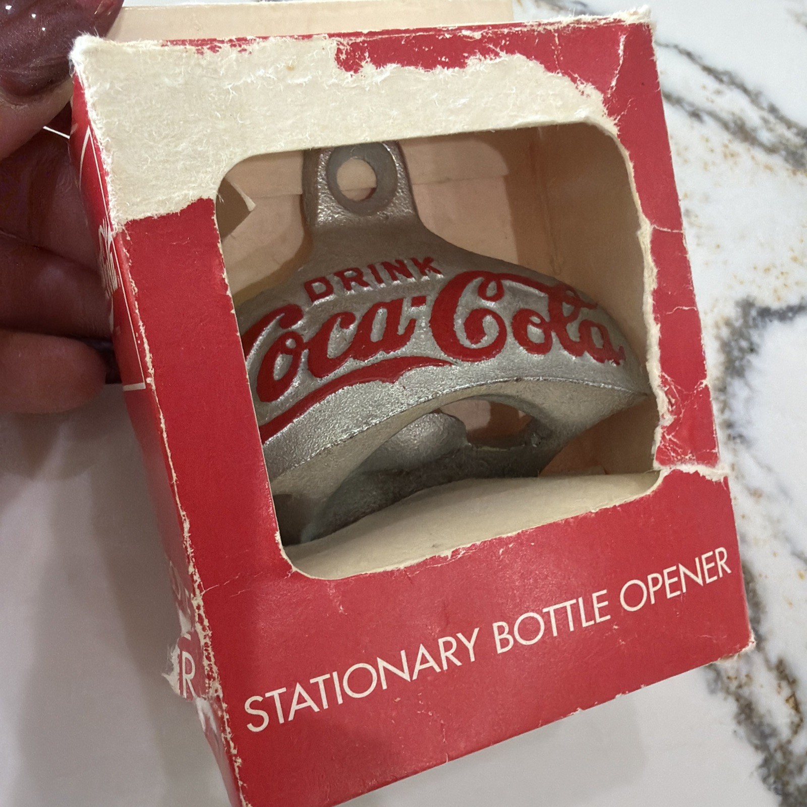Vintage 1991 | Coca-Cola Stationary Bottle Opener Original Box + Screws NEW Vintage 1991 | Coca-Cola Stationary Bottle Opener Original Box + Screws NEW