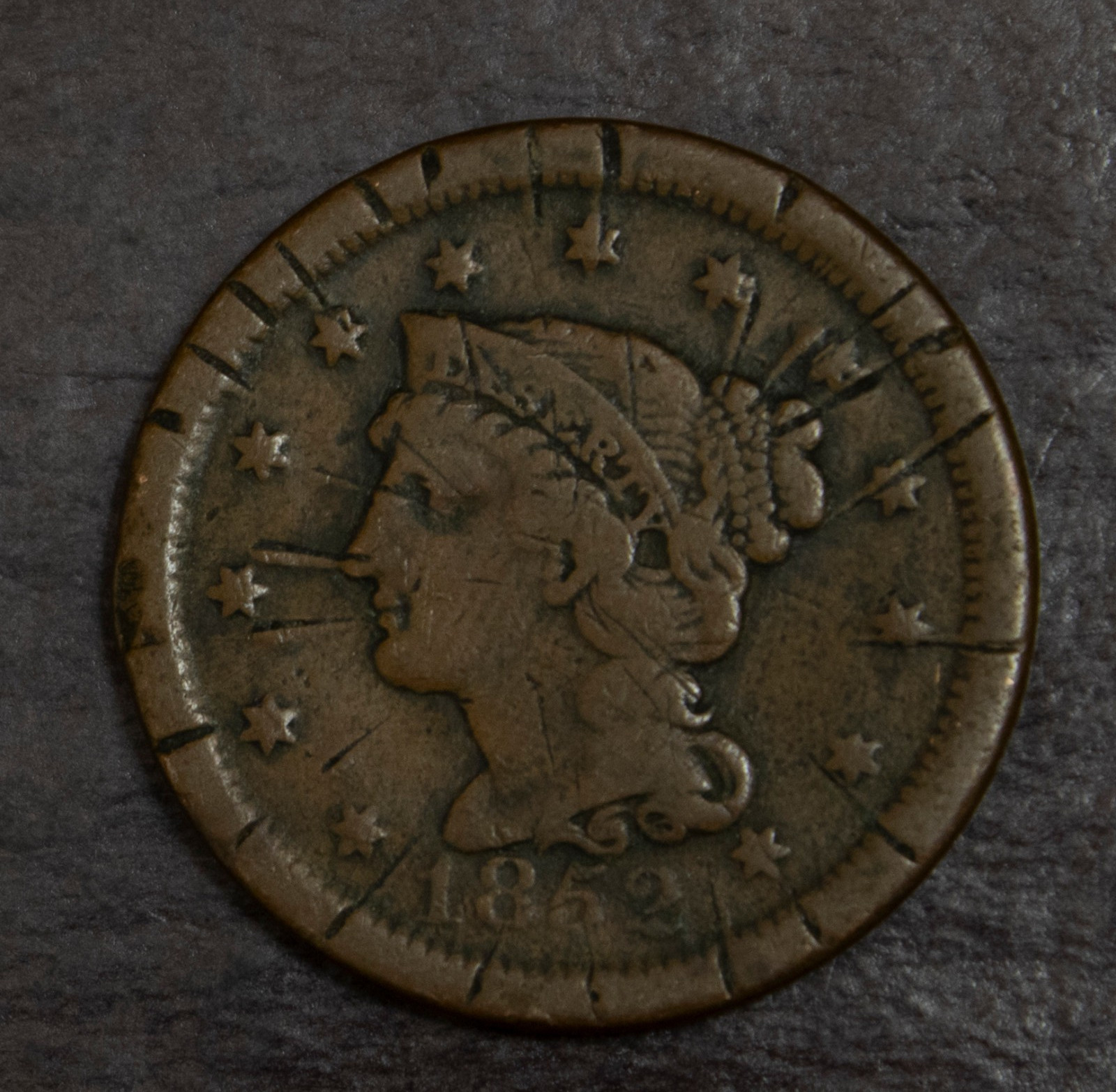 1852 Large Cent.............Lot 6989 1852 Large Cent.............Lot 6989